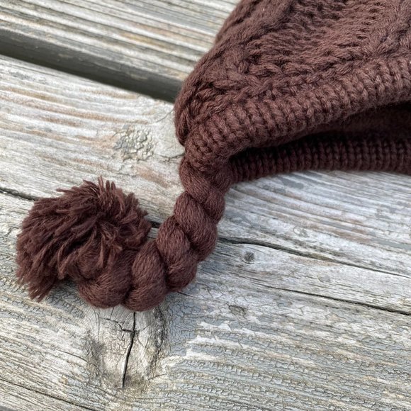 Gap Brown Knit Hat with Ears & Booties for Baby - Picture 8 of 13